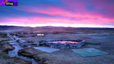 Hilltop hot springs