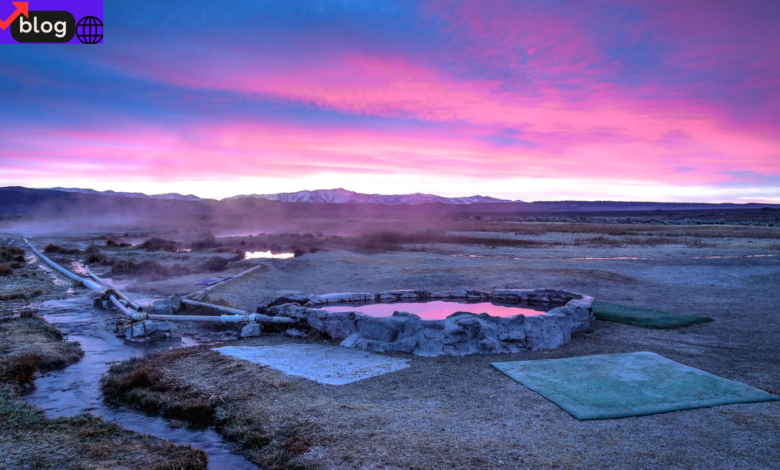 Hilltop hot springs