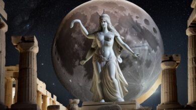 greek moon goddess nyt​