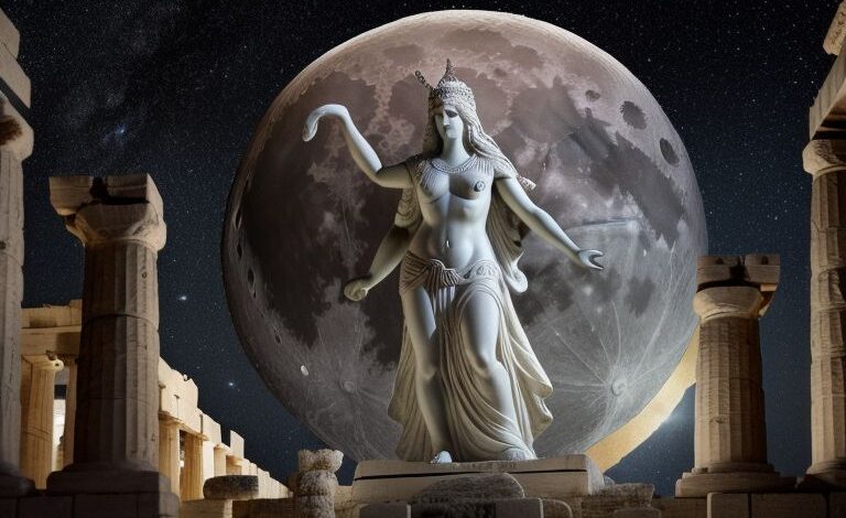 greek moon goddess nyt