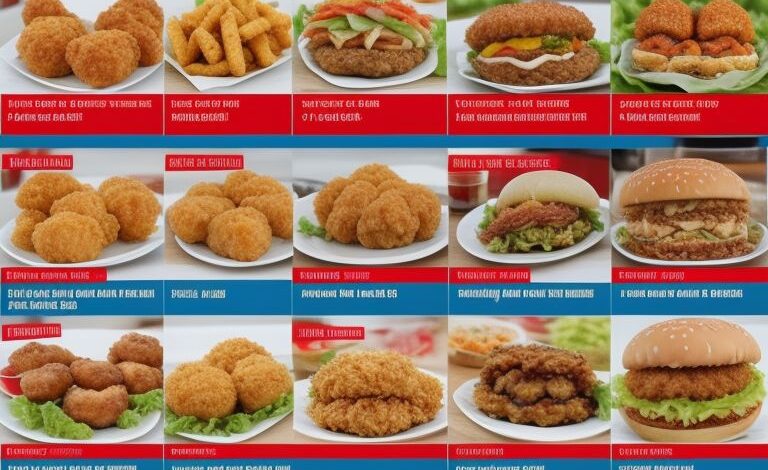 kfc menu with prices